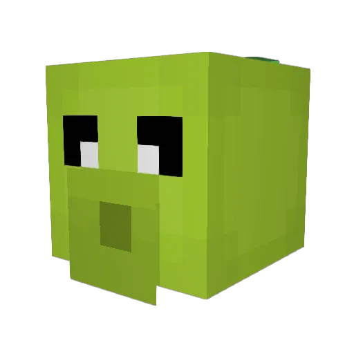 lookmar10 Minecraft avatar head, 3D render