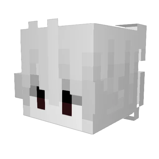 lookoflove Minecraft avatar head, 3D render