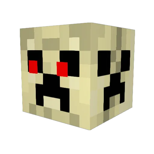 lookoutImbad Minecraft avatar head, 3D render