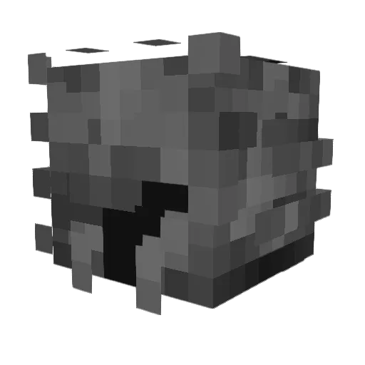 looksbored Minecraft avatar head, 3D render