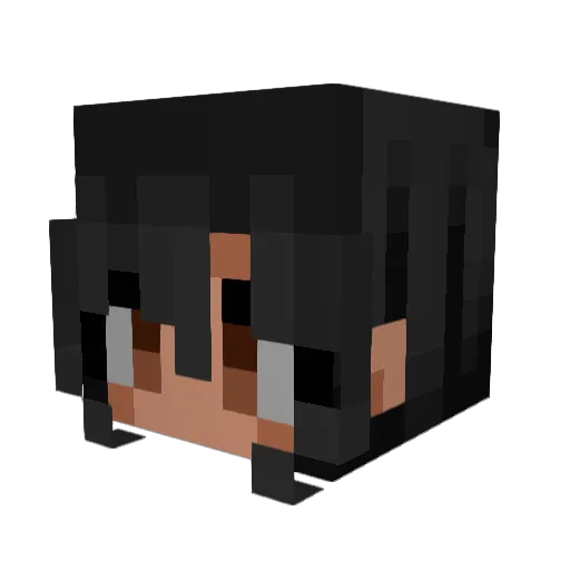 looli419 Minecraft avatar head, 3D render