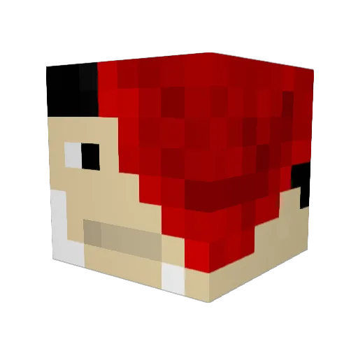 looneyc123 Minecraft avatar head, 3D render