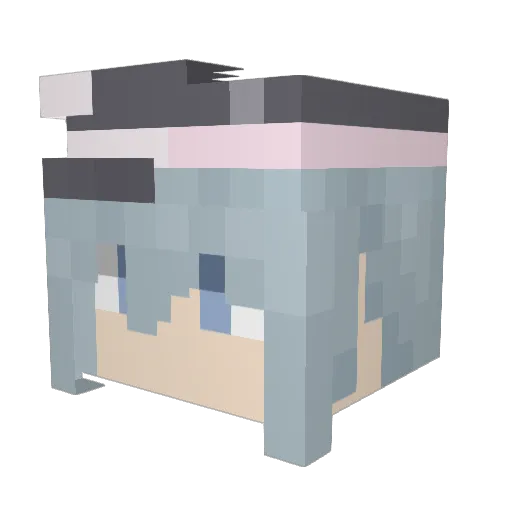 loongorbug Minecraft avatar head, 3D render