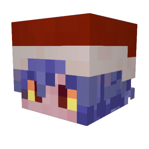 loonietick Minecraft avatar head, 3D render
