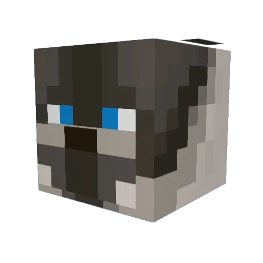 loonyhead15O Minecraft avatar head, 3D render