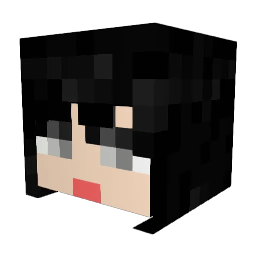 loool12 Minecraft avatar head, 3D render