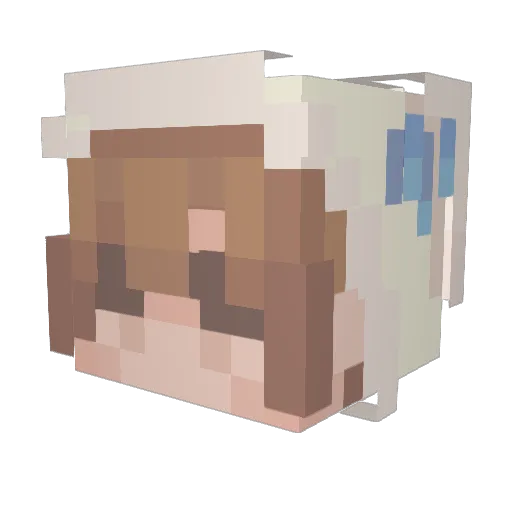 looookis Minecraft avatar head, 3D render