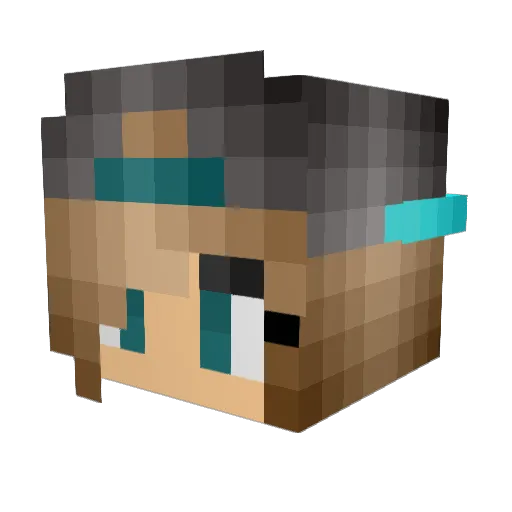 loooola Minecraft avatar head, 3D render