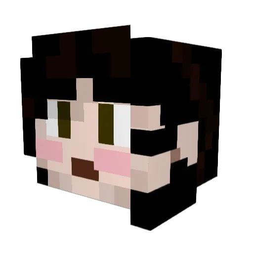 looooolis Minecraft avatar head, 3D render