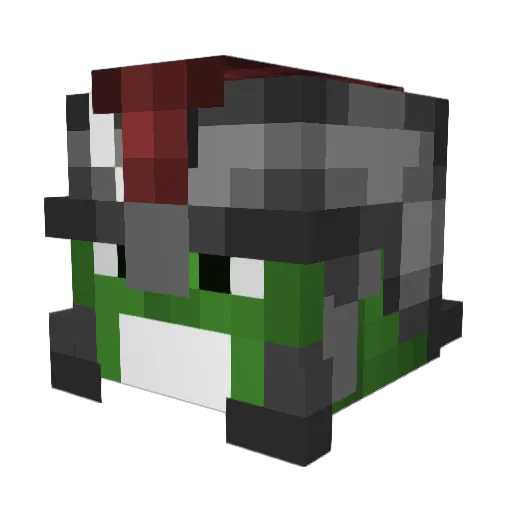 loopingluis Minecraft avatar head, 3D render