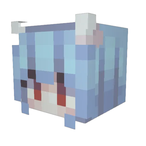 loopiol Minecraft avatar head, 3D render