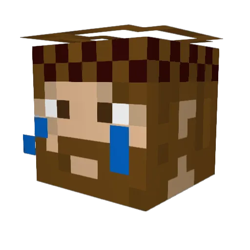 loopsytv Minecraft avatar head, 3D render