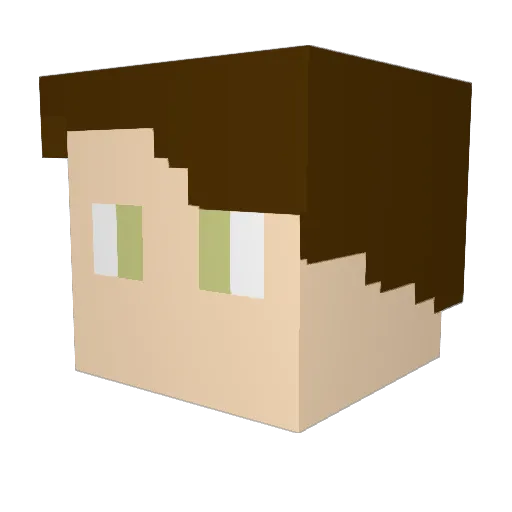 loopy170 Minecraft avatar head, 3D render