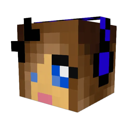 loopyloo1 Minecraft avatar head, 3D render