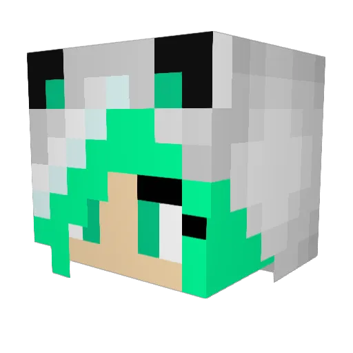 loosncontrol Minecraft avatar head, 3D render