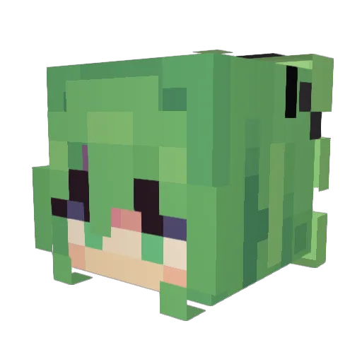loot_Goblin22 Minecraft avatar head, 3D render