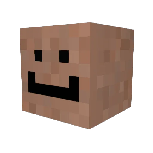 looting1 Minecraft avatar head, 3D render