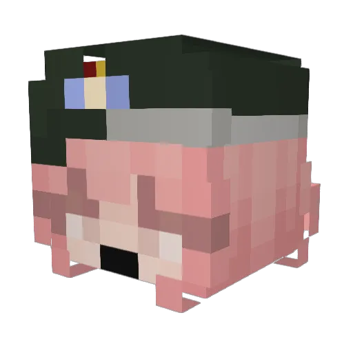 loow69 Minecraft avatar head, 3D render