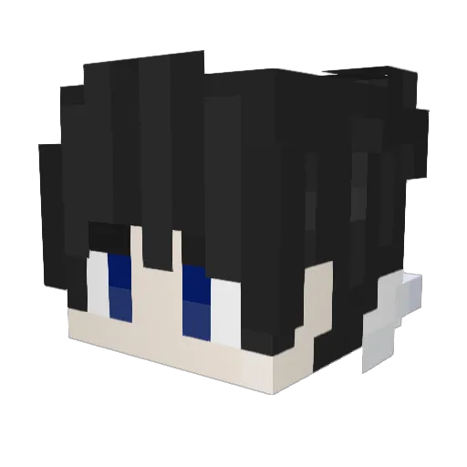 lop_11 Minecraft avatar head, 3D render