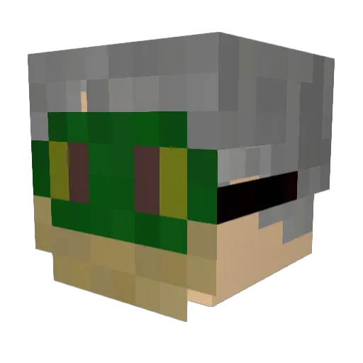 lopezz_ Minecraft avatar head, 3D render