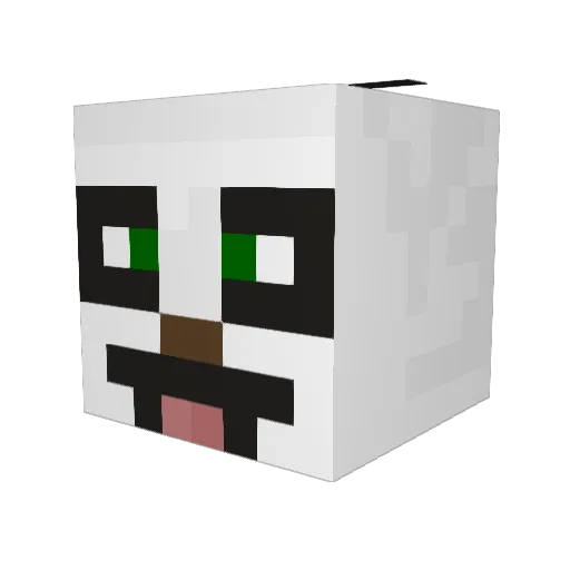 lopilol Minecraft avatar head, 3D render