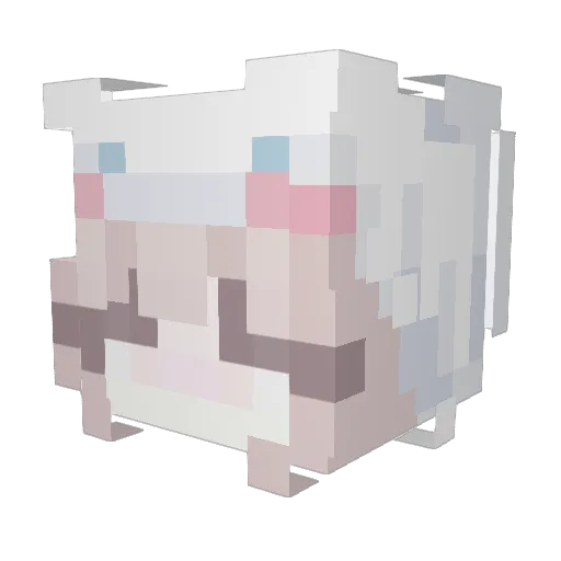 lopitv Minecraft avatar head, 3D render