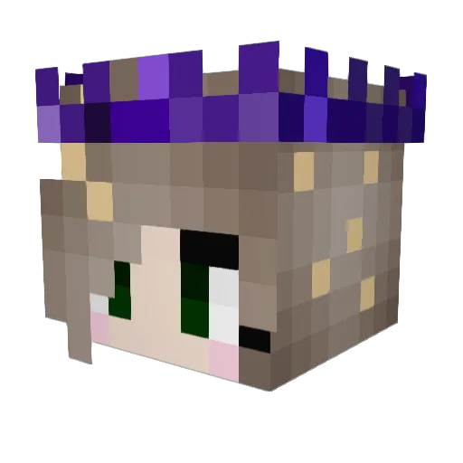 loppz Minecraft avatar head, 3D render