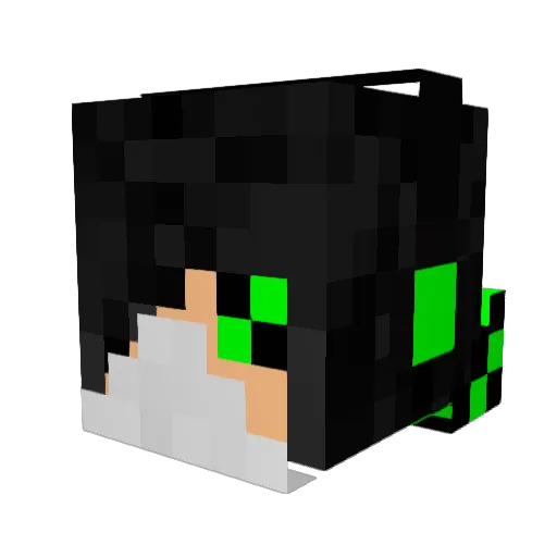 lopstar Minecraft avatar head, 3D render