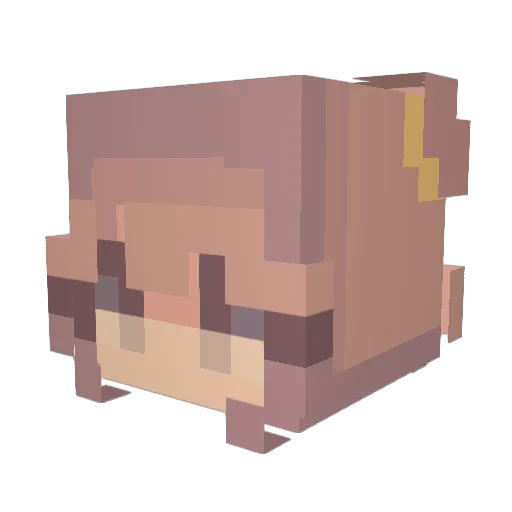 lopy3 Minecraft avatar head, 3D render