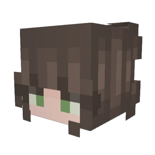 loqcio Minecraft avatar head, 3D render