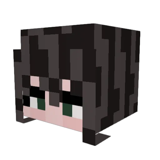 loratheexplorerr Minecraft avatar head, 3D render