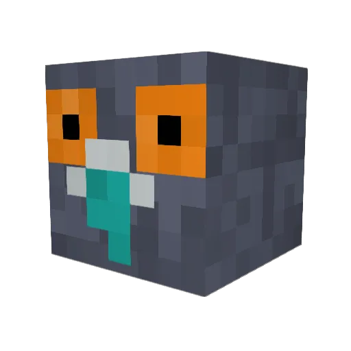 loraugh Minecraft avatar head, 3D render