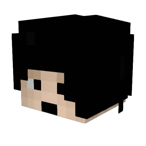lorbl Minecraft avatar head, 3D render
