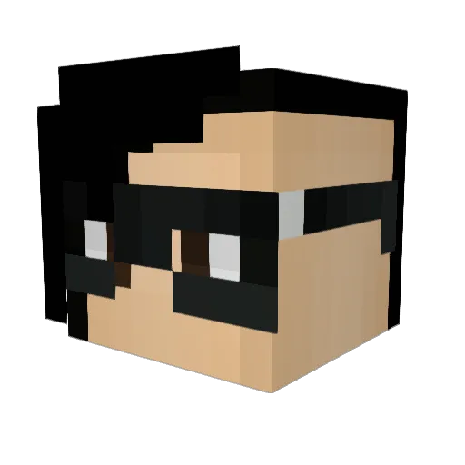 lordA2K Minecraft avatar head, 3D render