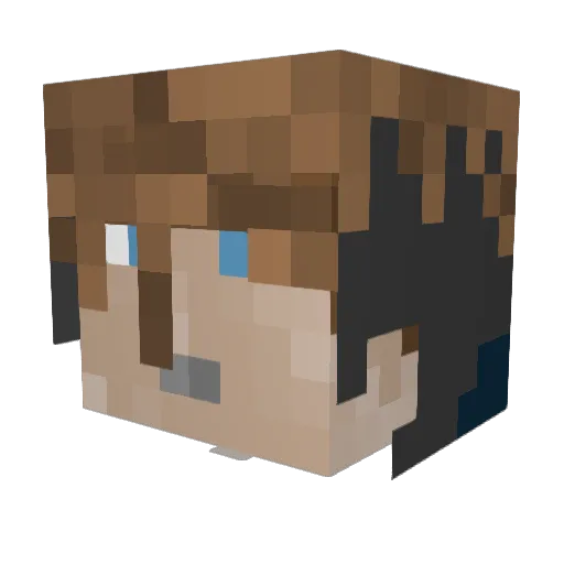 lordBanner Minecraft avatar head, 3D render