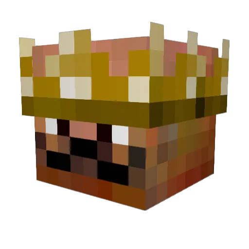 lord_angry Minecraft avatar head, 3D render
