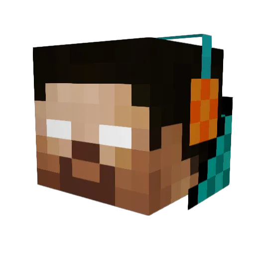 lord_diddington Minecraft avatar head, 3D render