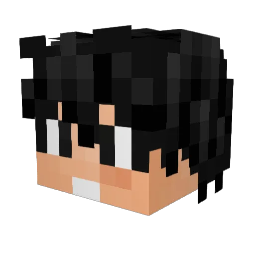 lord_ef Minecraft avatar head, 3D render
