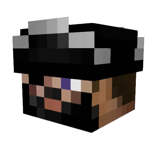 lord_of_pirates Minecraft avatar head, 3D render