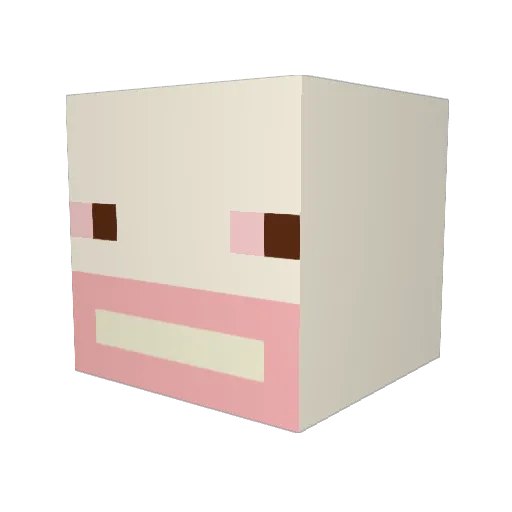 lord_of_the_figs Minecraft avatar head, 3D render
