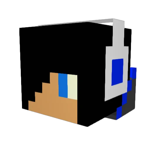 lord_ok Minecraft avatar head, 3D render