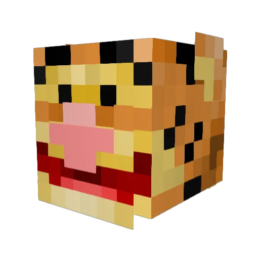 lordalfred Minecraft avatar head, 3D render