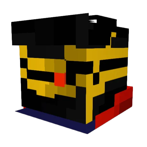 lordbloby Minecraft avatar head, 3D render
