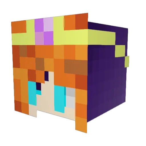 lordchapy Minecraft avatar head, 3D render