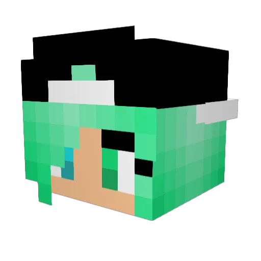 lorddaniels Minecraft avatar head, 3D render