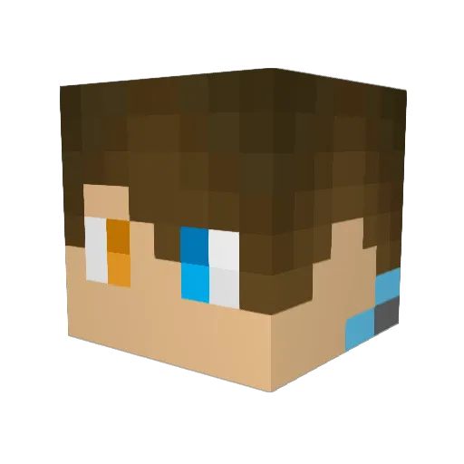 lorddestroyer12 Minecraft avatar head, 3D render