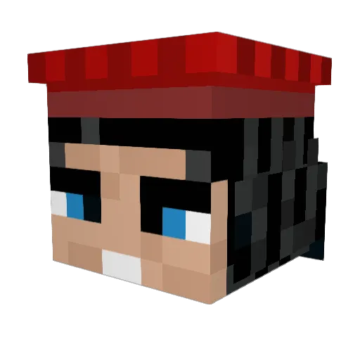 lordfarqaaad Minecraft avatar head, 3D render