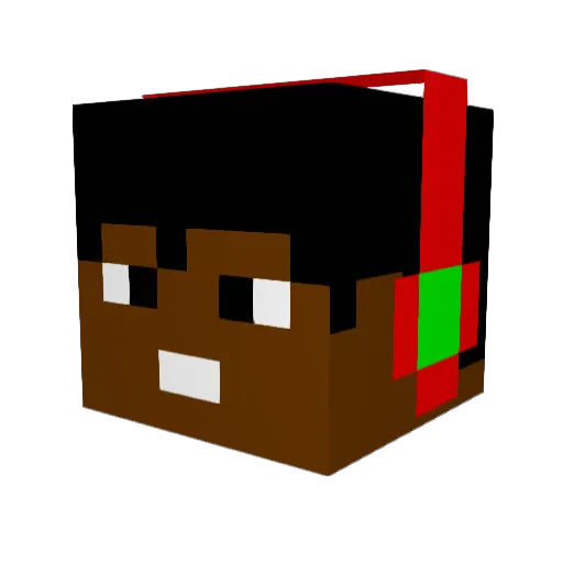 lordgasmic Minecraft avatar head, 3D render
