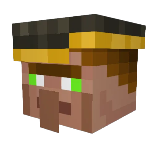 lordiroka Minecraft avatar head, 3D render