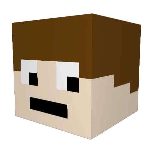 lordjam1 Minecraft avatar head, 3D render